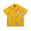 Denim Tears Bright Yellow Floral Wreath Print Camp Collar Short