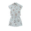 Denim Tears Light Blue Floral Wreath Print Camp Collar Shirt & Drawstring Shorts