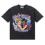 Majestik “Fearless” Angel & Demon Rhinestone Vintage Tee(Black)
