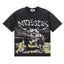 Majestik “Bulldog” Stadium Rhinestone Vintage Tee(Black)