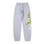 Denim Tears Grey Floral Letter Print Jogger Sweatpants