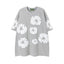 Denim Tears Heather Grey All‑Over Cotton Wreath Print T‑Shirt