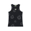 Denim Tears Black Subtle Dark Floral Wreath Print Ribbed Slim Tank Top