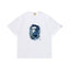 BAPE Style Winter Snow Scenery Ape Head Short-Sleeve Tee - White