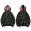 BAPE Style Camo Tiger Full-Zip Hoodie - Dark Grey/Black