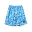 BAPE Style Camo & Ape Head Casual Shorts - Blue