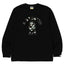 BAPE Style Arch Logo Monochrome Camo Ape Head Long-Sleeve Tee - Black