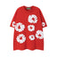 Denim Tears Red All‑Over Cotton Wreath Print T‑Shirt