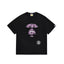 BAPE Style Abstract Deconstructed Ape Head Tee - Black/Purple