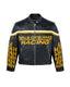 Vale Forever 14 Moto Leather jacket Black/Yellow