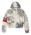 Vale Forever Cheetah Zip Up Hoodie Grey