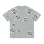 Denim Tears Light Grey Oversized All Over Beige Flower Wreath TOP
