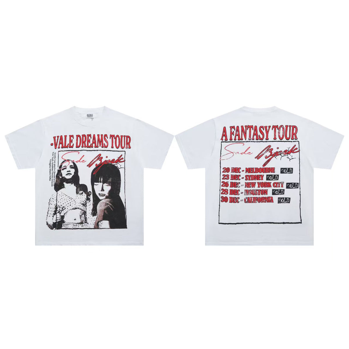 Valley Dreams Tour Double‑Sided Print Oversized Short‑Sleeve T‑Shirt