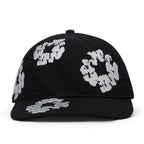 Denim Tears Black Cotton Wreath Fitted Cap