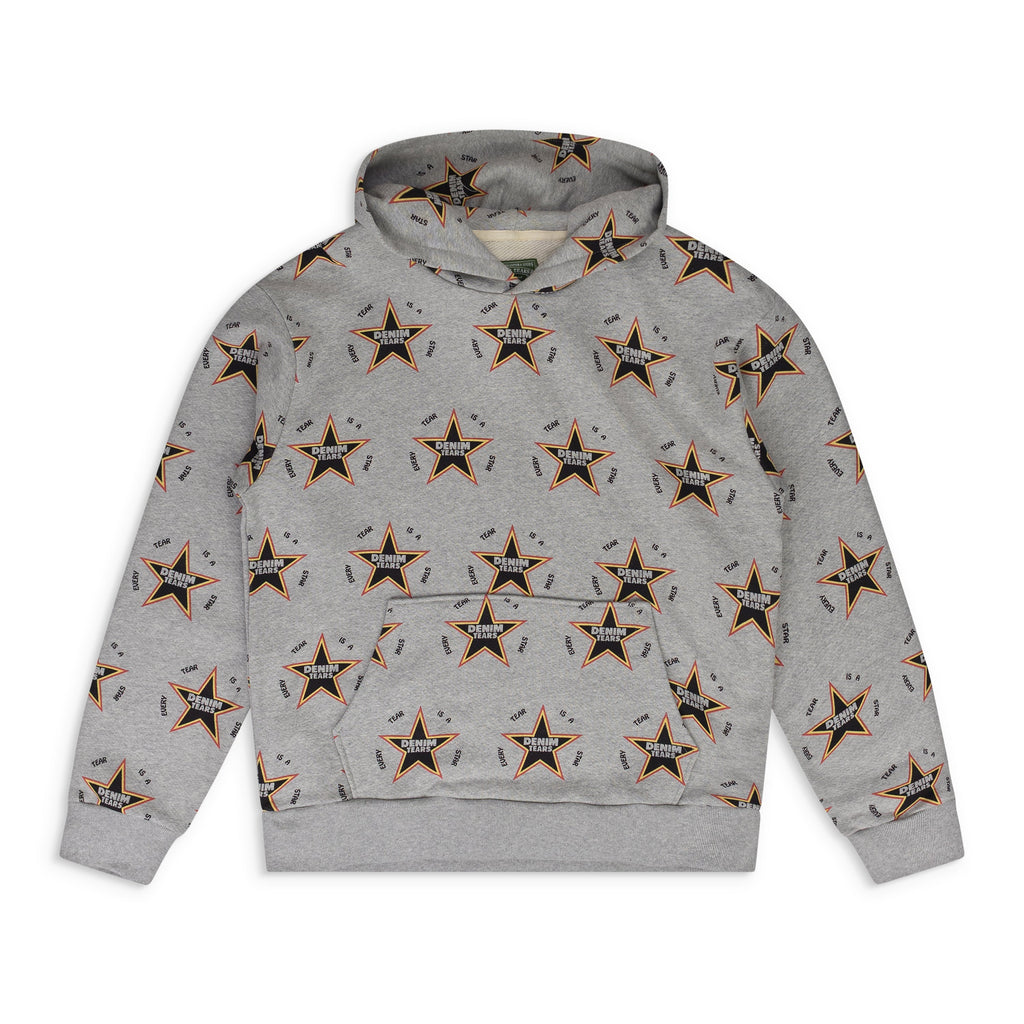 Denim Tears Grey Every Tear Is A Star All Over Hoodie