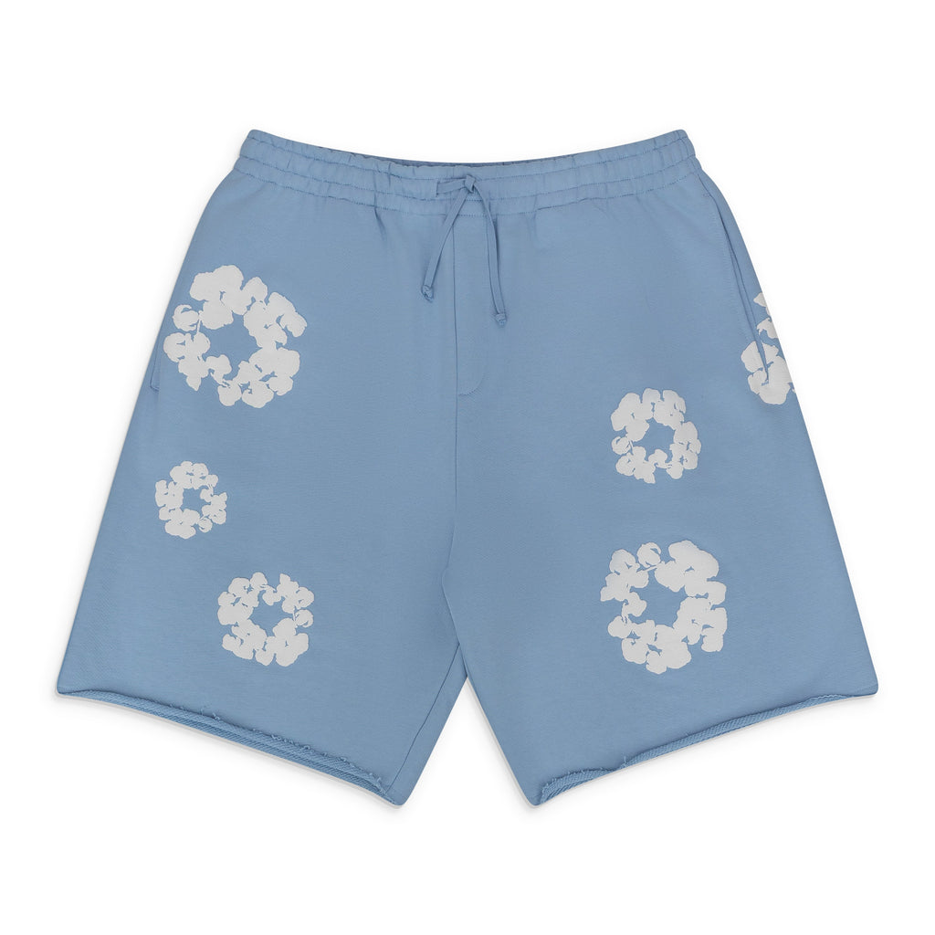 Denim Tears Blue Cotton Wreath Sweatshorts