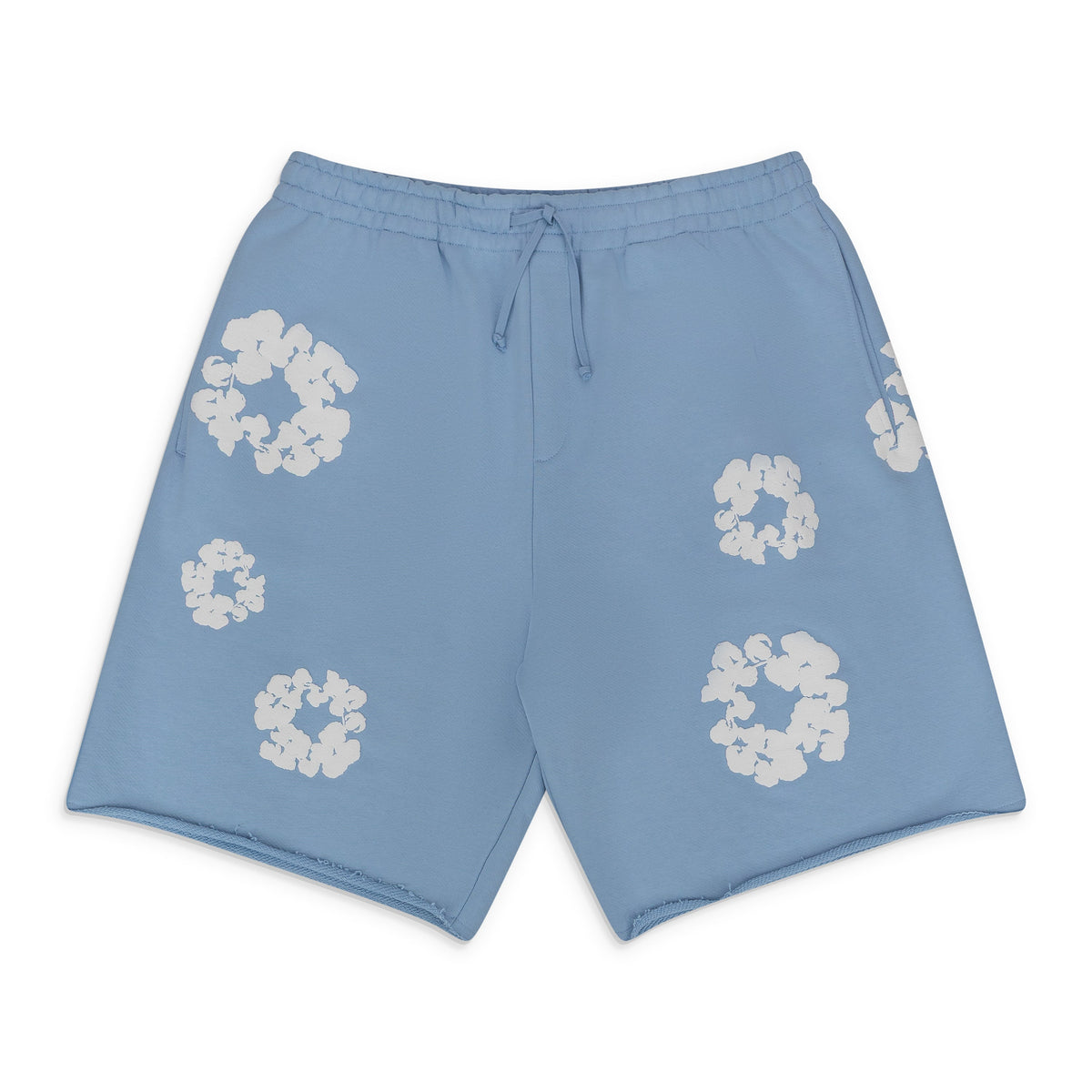 Denim Tears Blue Cotton Wreath Sweatshorts