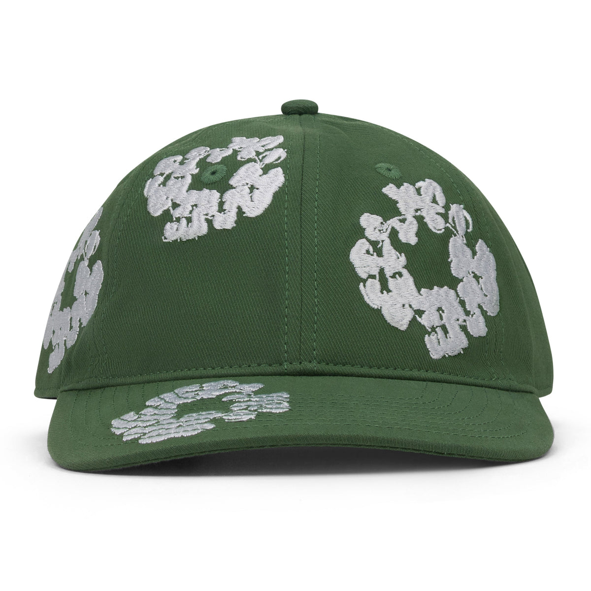 Denim Tears Green Cotton Wreath Fitted Cap