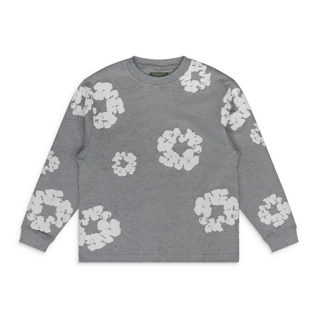 Denim Tears Grey Cotton Wreath LS T-Shirt
