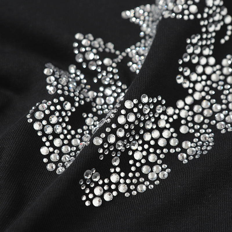 Denim Tears Black Grey Floral Ring Print Crew Neck T-Shirt & Drawstring Shorts