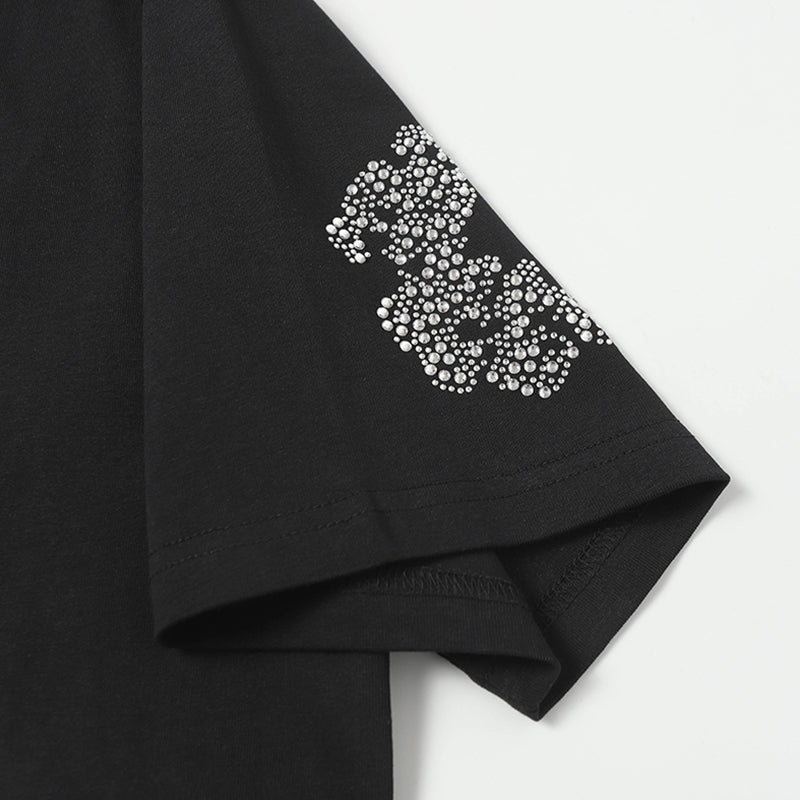 Denim Tears Black Grey Floral Ring Print Crew Neck T-Shirt & Drawstring Shorts