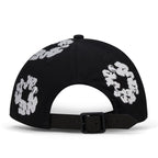 Denim Tears Black Cotton Wreath Fitted Cap