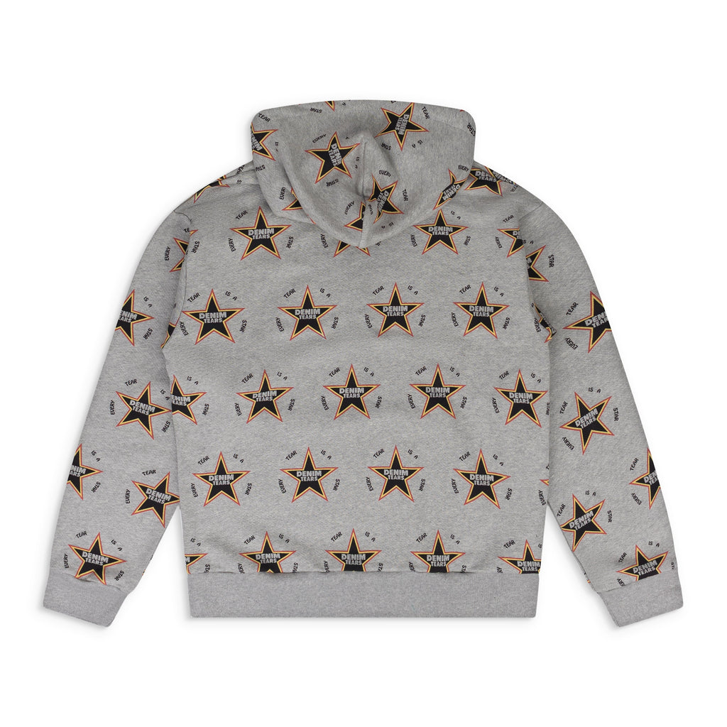 Denim Tears Grey Every Tear Is A Star All Over Hoodie