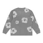 Denim Tears Grey Cotton Wreath LS T-Shirt
