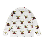 Denim Tears White Cherub Long Sleeve Button-Up Shirt