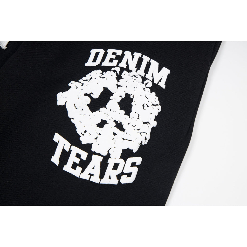 Denim Tears Black Skull Graphic Cuffed Sweatpants