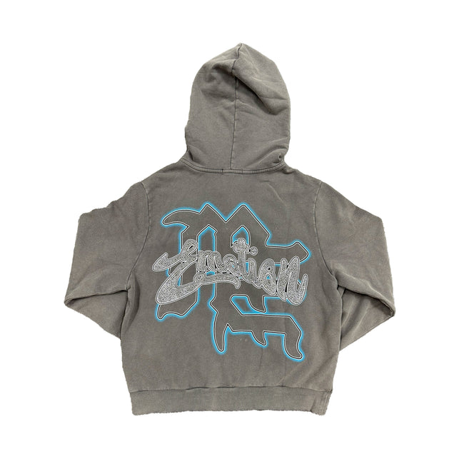 Grey “Rhinestone” Hoodie Main Image