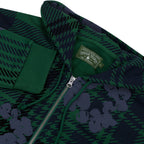Denim Tears Green Plaid Wreath Zip Hoodie