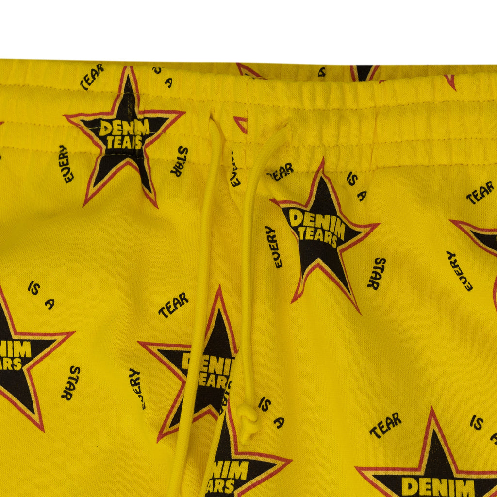 Denim Tears Yellow Every Tear Is A Star All Over Sweatpants
