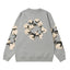 Denim Tears Grey Crewneck Sweatshirt Front Flower Wreath