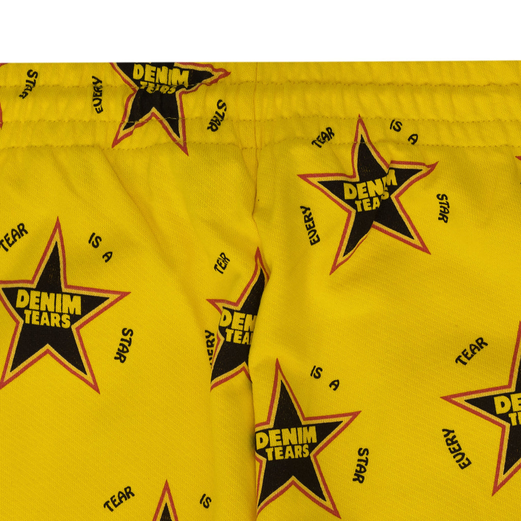 Denim Tears Yellow Every Tear Is A Star All Over Sweatpants
