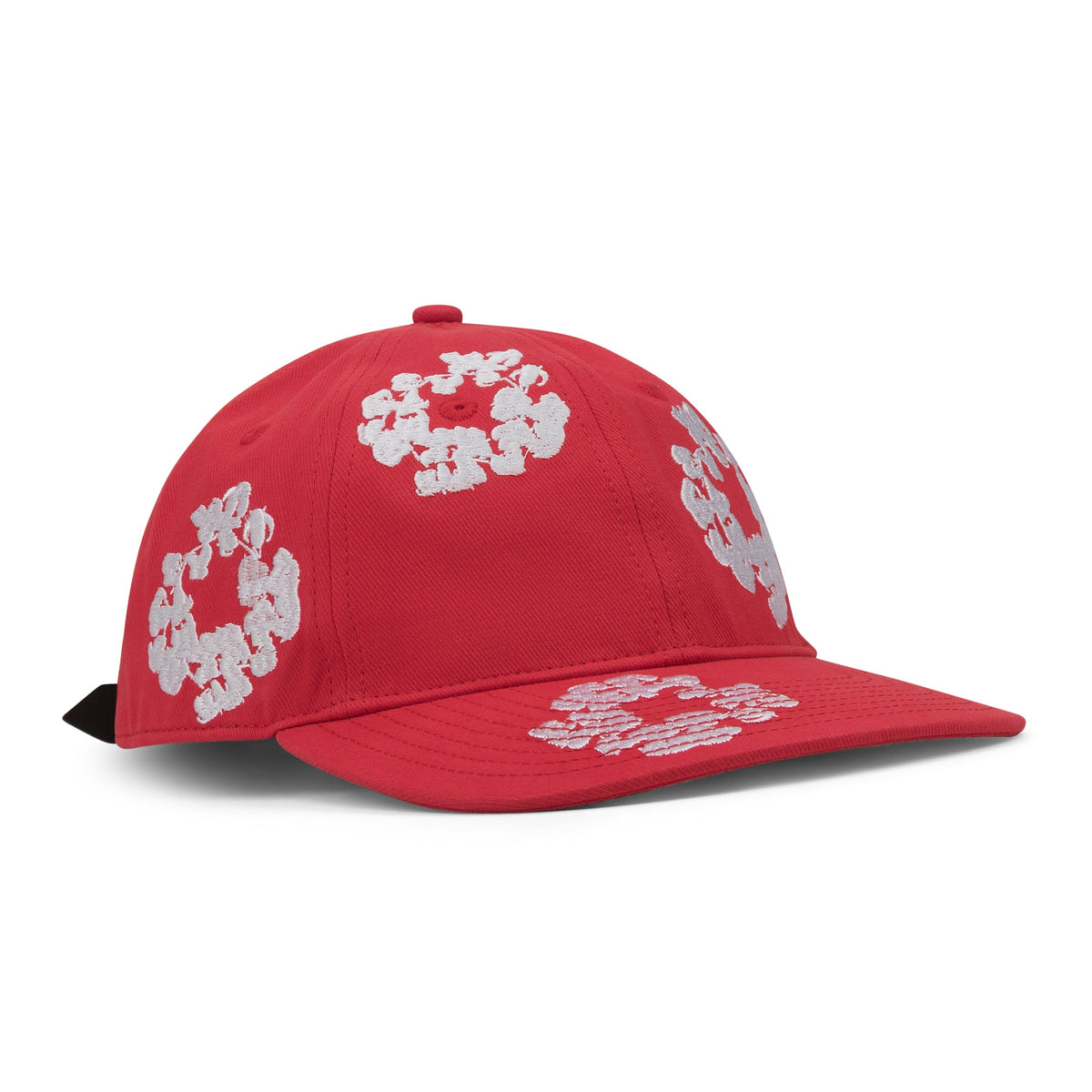 Denim Tears Red Cotton Wreath Fitted Cap
