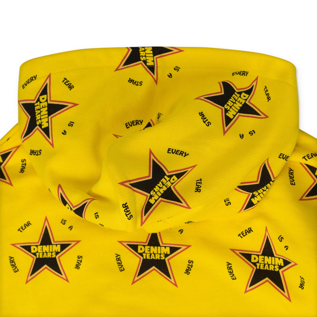 Denim Tears Yellow Every Tear Is A Star All Over Hoodie