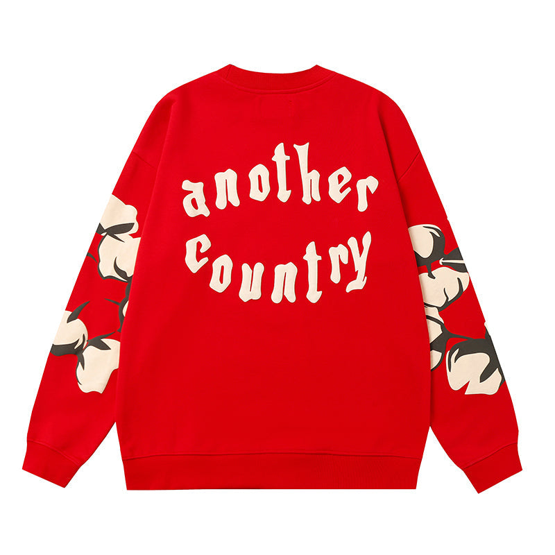 Denim Tears Red Crewneck Sweatshirt