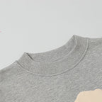 Denim Tears Grey Crewneck Sweatshirt Front Flower Wreath