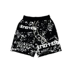Black “Graffiti” Shorts