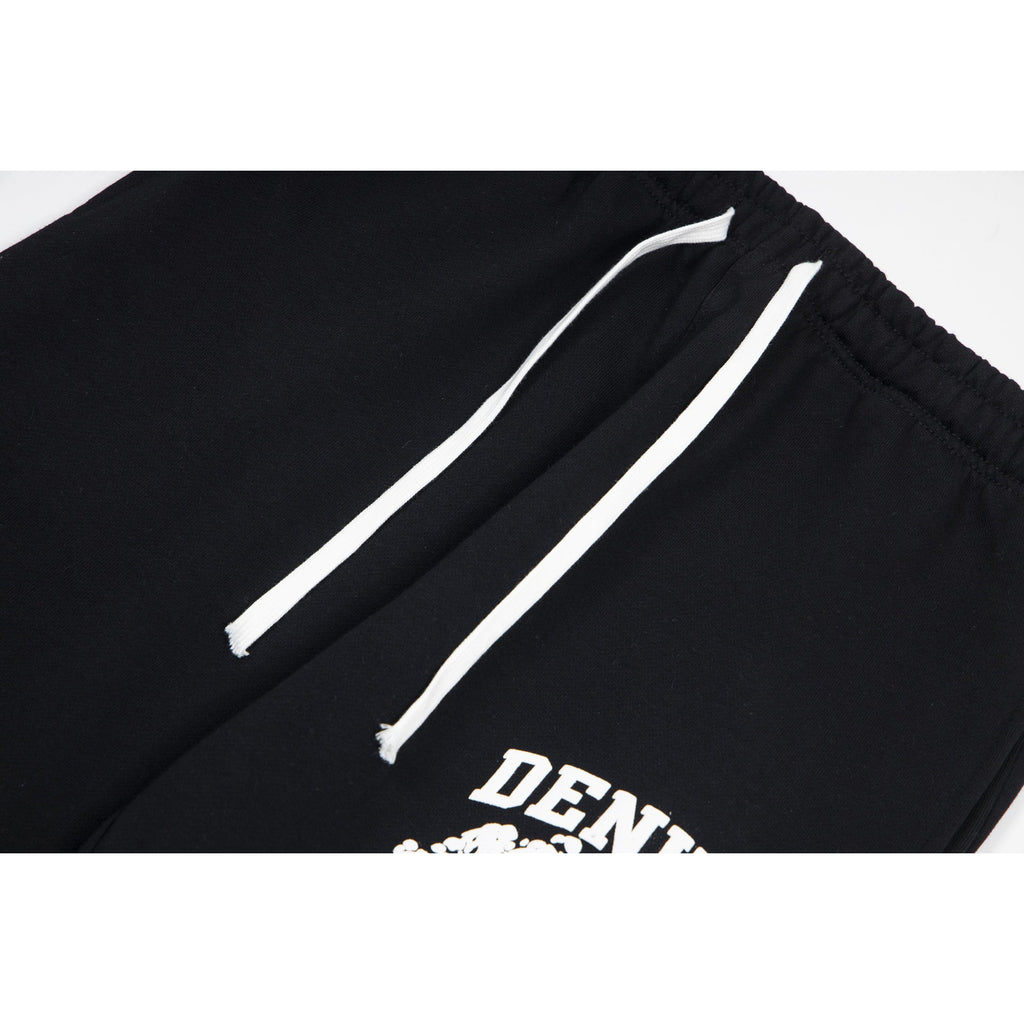 Denim Tears Black Skull Graphic Cuffed Sweatpants
