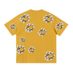 Denim Tears Mustard Yellow Oversized Beige Flower Wreath TOP