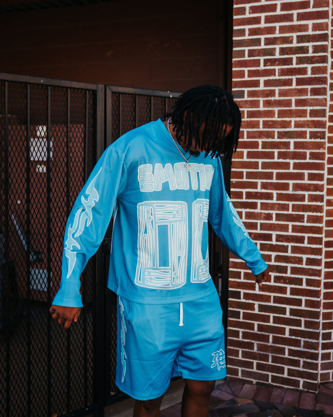Blue “Lightning” shorts Main Image