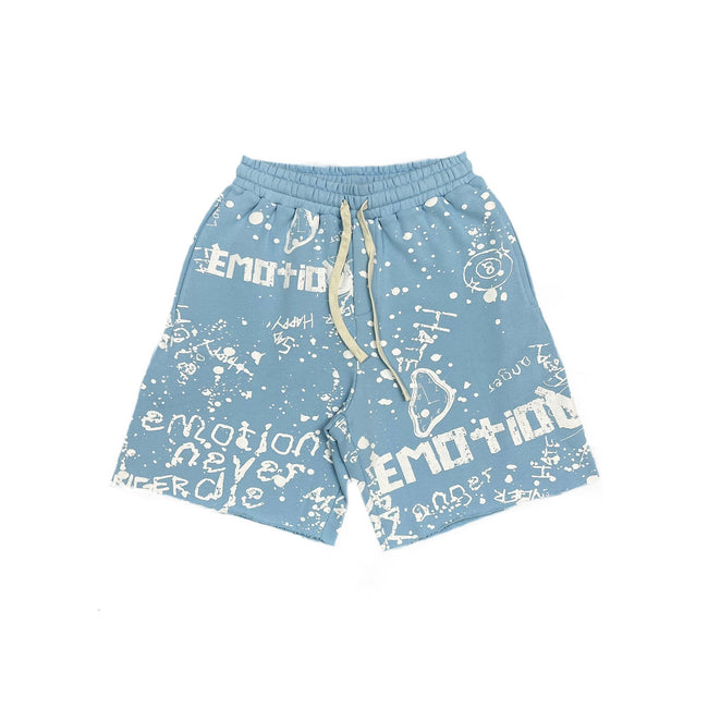 Blue “Graffiti” Shorts Hover Image