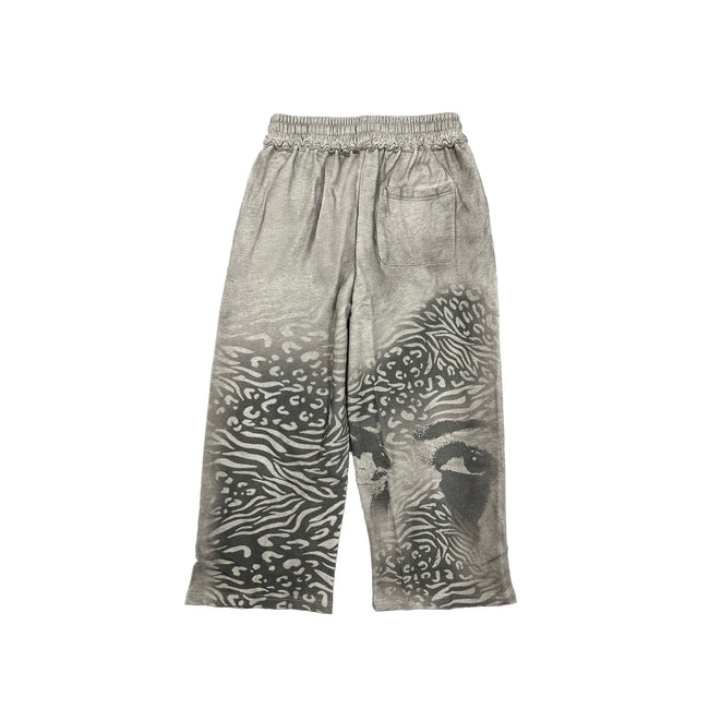 Grey ‘Striped’ Sweatpants Main Image