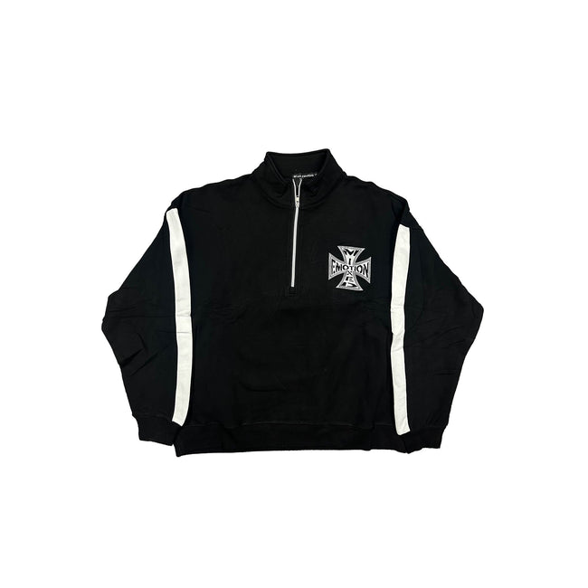 Black “Quarter” zip Jacket Hover Image