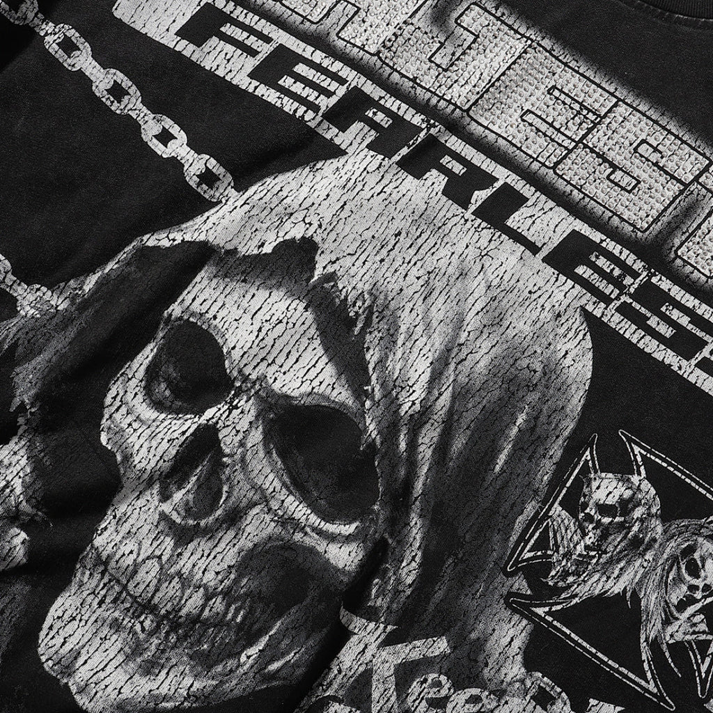 Majestik “Fearless” Grim Reaper Skeleton Vintage Tee