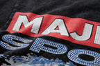 Majestik “World Tour” Motorcycle Racing Rhinestone Vintage Tee