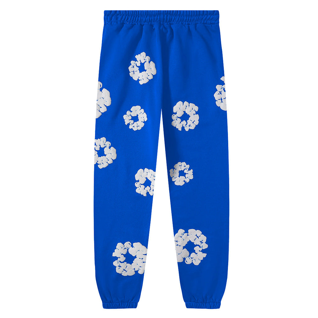 Denim Tears All‑Over Floral Print Streetwear 2‑Piece Tracksuit