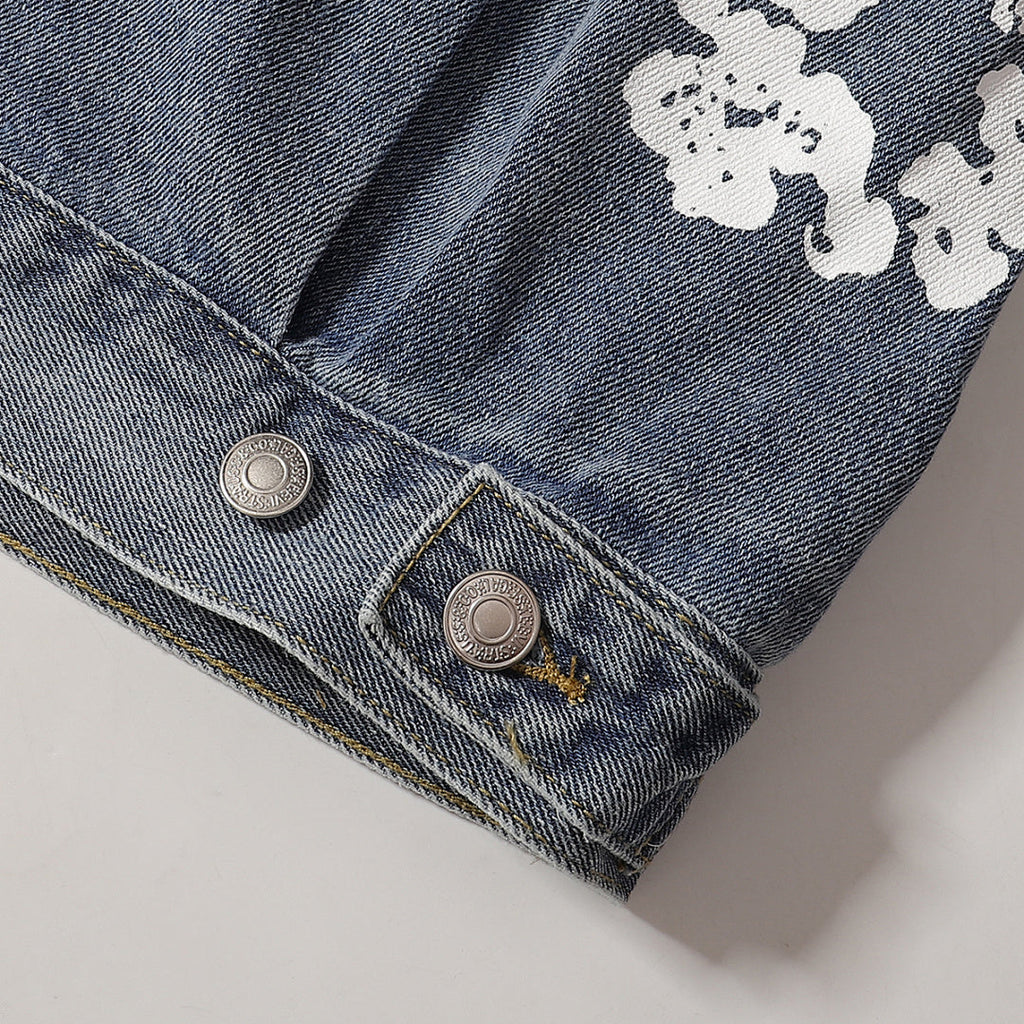 Denim Tears All‑Over Floral Print Streetwear Jacket